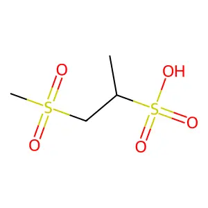 1-(Methylsulfonyl)-2-propanesulfonic acid structure