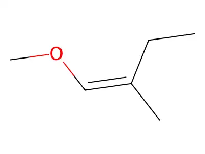 1-Methoxy-2-methyl-1-butene structure