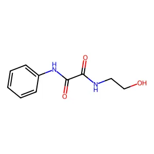 N-(2-hydroxyethyl)-N'-phenylethanediamide structure