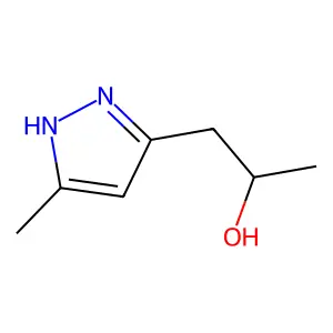 1-(5-methyl-1H-pyrazol-3-yl)propan-2-ol structure