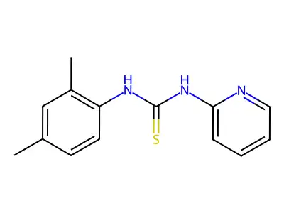 1-(2,4-dimethylphenyl)-3-pyridin-2-ylthiourea structure