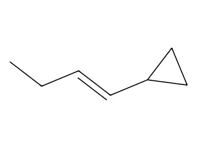 trans-1-Butenyl-cyclopropane structure