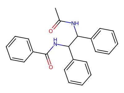N-(2-acetamido-1,2-diphenylethyl)benzamide structure