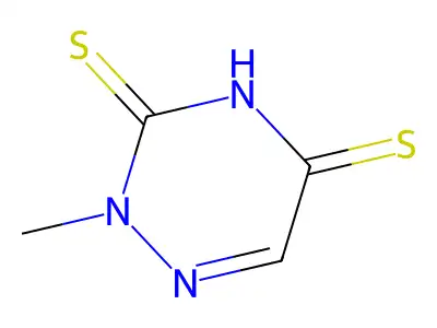 2-methyl-1,2,4-triazine-3,5-dithione structure