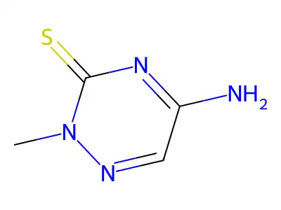5-Amino-2-methyl-1,2,4-triazine-3-thione structure