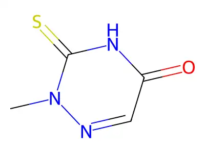 2-Methyl-3-thioxo-3,4-dihydro-1,2,4-triazin-5(2H)-one structure
