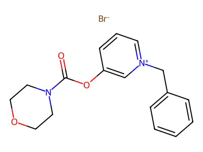 Pyridinium, 1-benzyl-3-hydroxy-, bromide, morpholinocarboxylate structure