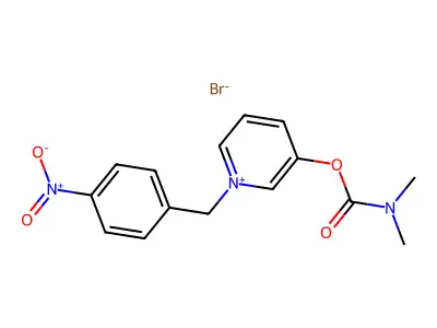 Pyridinium, 3-hydroxy-1-(p-nitrobenzyl)-, bromide, dimethylcarbamate structure