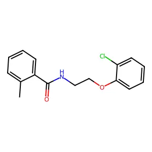 N-[2-(2-chlorophenoxy)ethyl]-2-methylbenzamide structure