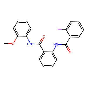 2-[(2-iodobenzoyl)amino]-N-(2-methoxyphenyl)benzamide structure