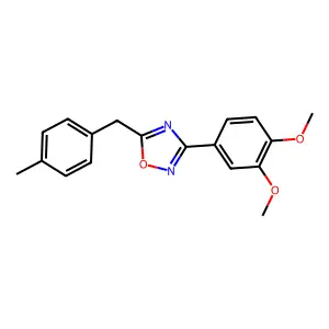 3-(3,4-Dimethoxyphenyl)-5-(4-methylbenzyl)-1,2,4-oxadiazole structure