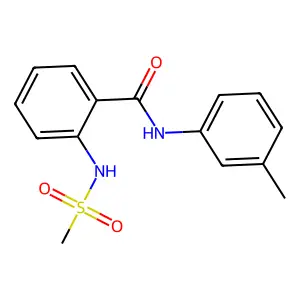 2-(methanesulfonamido)-N-(3-methylphenyl)benzamide structure