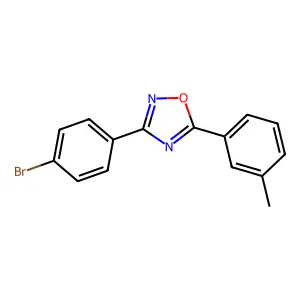 3-(4-Bromophenyl)-5-(3-methylphenyl)-1,2,4-oxadiazole structure