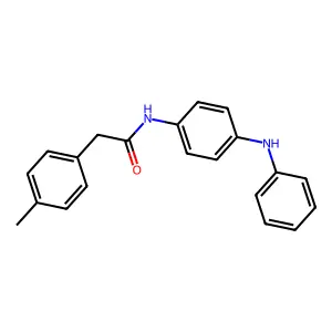 N-(4-anilinophenyl)-2-(4-methylphenyl)acetamide structure