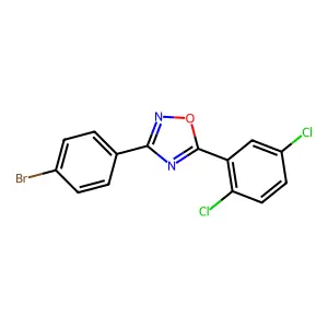 3-(4-Bromophenyl)-5-(2,5-dichlorophenyl)-1,2,4-oxadiazole structure