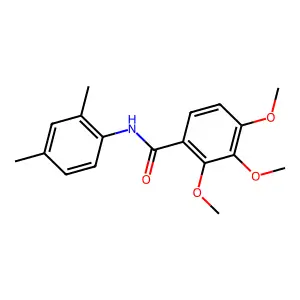 N-(2,4-dimethylphenyl)-2,3,4-trimethoxybenzamide structure