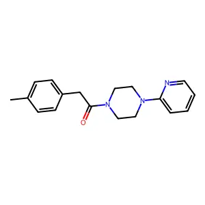 2-(4-Methylphenyl)-1-(4-pyridin-2-ylpiperazin-1-yl)ethanone structure