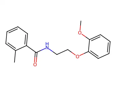 N-[2-(2-methoxyphenoxy)ethyl]-2-methylbenzamide structure