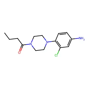 [4-(4-Butyrylpiperazin-1-yl)-3-chlorophenyl]amine structure