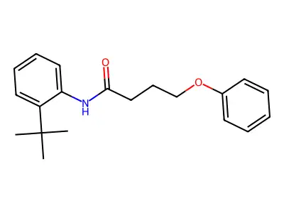 N-(2-tert-butylphenyl)-4-phenoxybutanamide structure