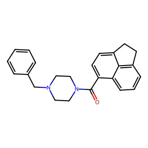 (4-Benzylpiperazin-1-yl)-(1,2-dihydroacenaphthylen-5-yl)methanone structure