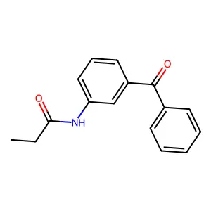 N-(3-benzoylphenyl)propanamide structure