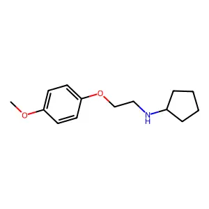 N-[2-(4-methoxyphenoxy)ethyl]cyclopentanamine structure