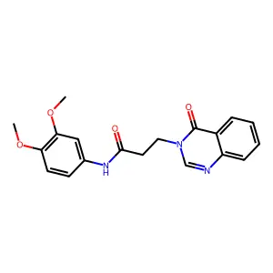 N-(3,4-dimethoxyphenyl)-3-(4-oxoquinazolin-3(4H)-yl)propanamide structure