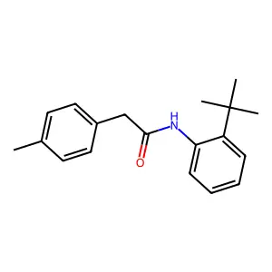 N-(2-tert-butylphenyl)-2-(4-methylphenyl)acetamide structure