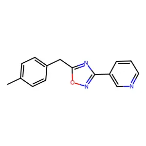 3-[5-(4-Methylbenzyl)-1,2,4-oxadiazol-3-yl]pyridine structure