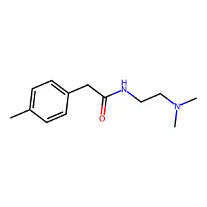 N-[2-(dimethylamino)ethyl]-2-(4-methylphenyl)acetamide structure