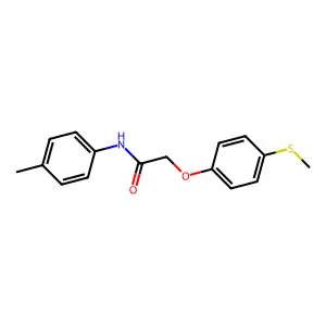 N-(4-methylphenyl)-2-(4-methylsulfanylphenoxy)acetamide structure