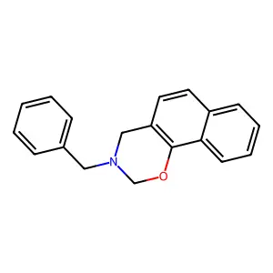3-Benzyl-3,4-dihydro-2H-naphtho(2,1-e)(1,3)oxazine structure