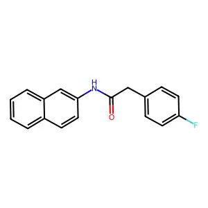 2-(4-fluorophenyl)-N-(2-naphthyl)acetamide structure