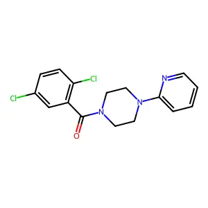 (2,5-Dichlorophenyl)-(4-pyridin-2-ylpiperazin-1-yl)methanone structure