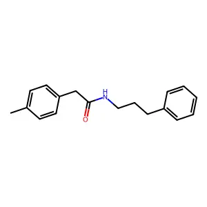 2-(4-methylphenyl)-N-(3-phenylpropyl)acetamide structure