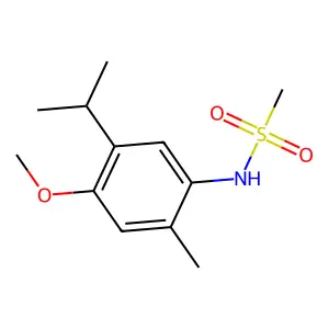 N-(4-methoxy-2-methyl-5-propan-2-ylphenyl)methanesulfonamide structure