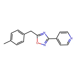 4-[5-(4-Methylbenzyl)-1,2,4-oxadiazol-3-yl]pyridine structure