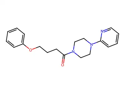 4-Phenoxy-1-[4-(2-pyridinyl)-1-piperazinyl]-1-butanone structure