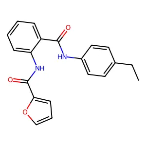 N-[2-[(4-ethylphenyl)carbamoyl]phenyl]furan-2-carboxamide structure