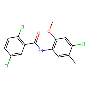 2,5-dichloro-N-(4-chloro-2-methoxy-5-methylphenyl)benzamide structure