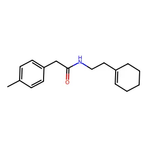 N-[2-(cyclohex-1-en-1-yl)ethyl]-2-(4-methylphenyl)acetamide structure