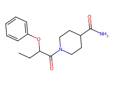 1-(2-Phenoxybutanoyl)piperidine-4-carboxamide structure