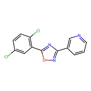 5-(2,5-Dichlorophenyl)-3-pyridin-3-yl-1,2,4-oxadiazole structure