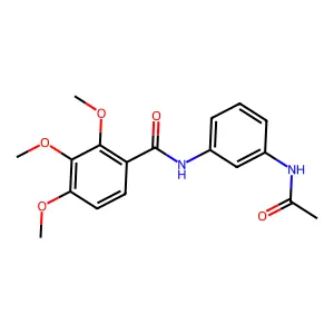 N-(3-acetamidophenyl)-2,3,4-trimethoxybenzamide structure