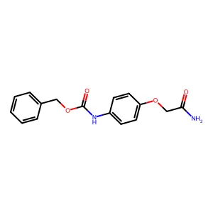Benzyl [4-(2-amino-2-oxoethoxy)phenyl]carbamate structure