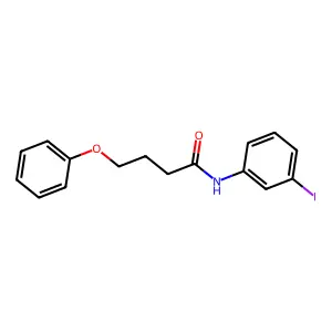 N-(3-iodophenyl)-4-phenoxybutanamide structure