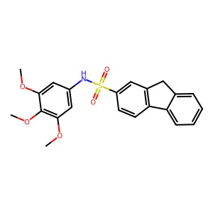 N-(3,4,5-trimethoxyphenyl)-9H-fluorene-2-sulfonamide structure