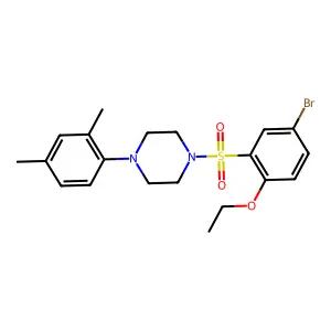 1-(5-Bromo-2-ethoxybenzenesulfonyl)-4-(2,4-dimethylphenyl)piperazine structure