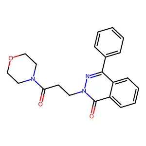 2-(3-Morpholin-4-yl-3-oxopropyl)-4-phenylphthalazin-1-one structure
